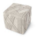 Palecek Furniture Palecek Henley Hassock, Whitewash