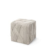 Palecek Furniture Palecek Henley Hassock, Whitewash