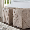 Palecek Furniture Palecek Henley Hassock, Whitewash