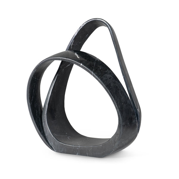Palecek Accessories Palecek Indio Marble Sculpture Large, Black
