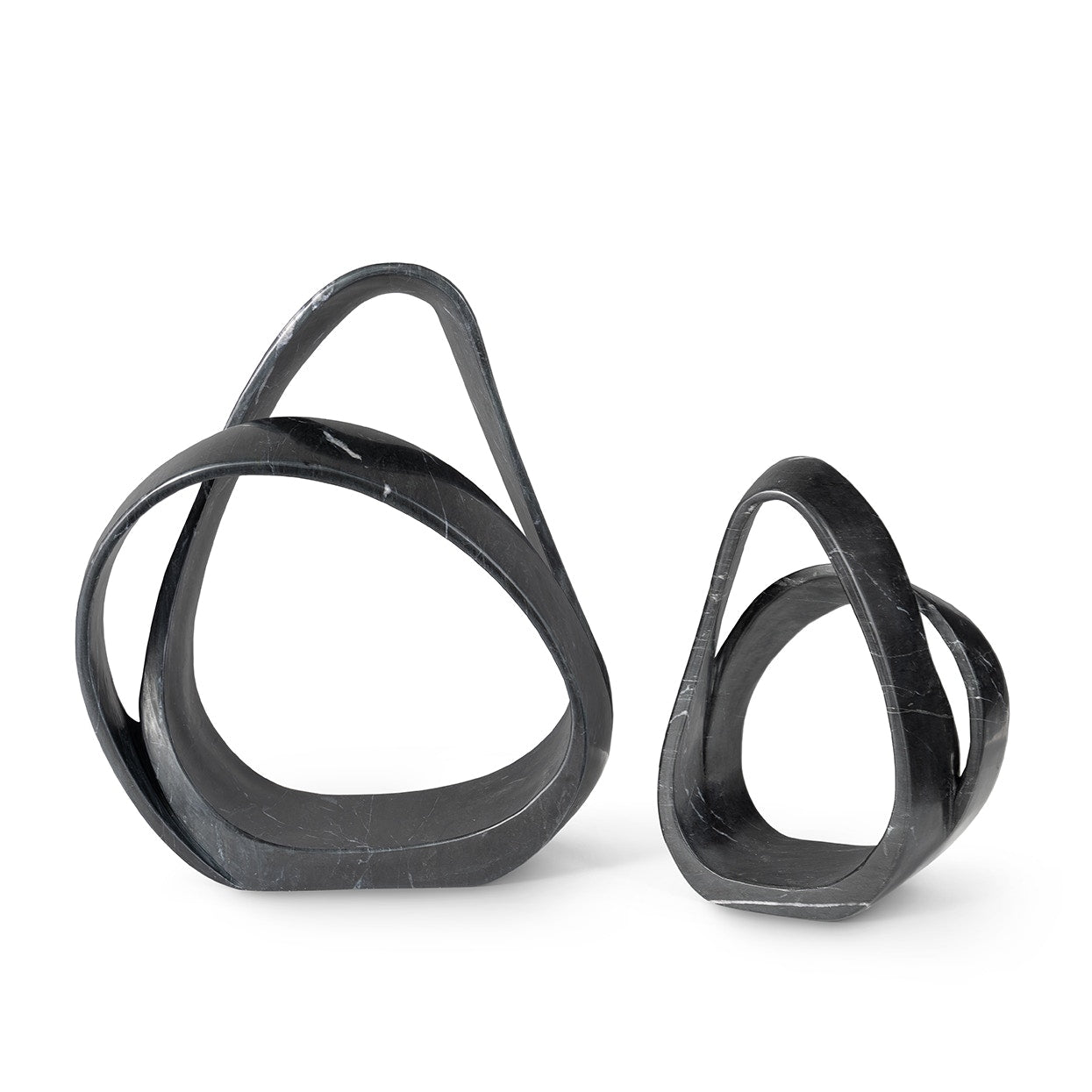 Palecek Accessories Palecek Indio Marble Sculpture Small, Black