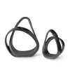 Palecek Accessories Palecek Indio Marble Sculpture Small, Black