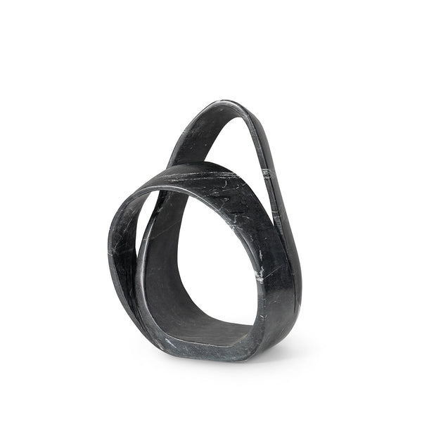 Palecek Accessories Palecek Indio Marble Sculpture Small, Black