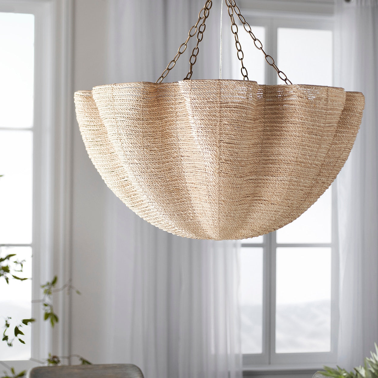 Palecek Lighting Default Title / Motor Freight - Rate TBQ Palecek Isla Chandelier