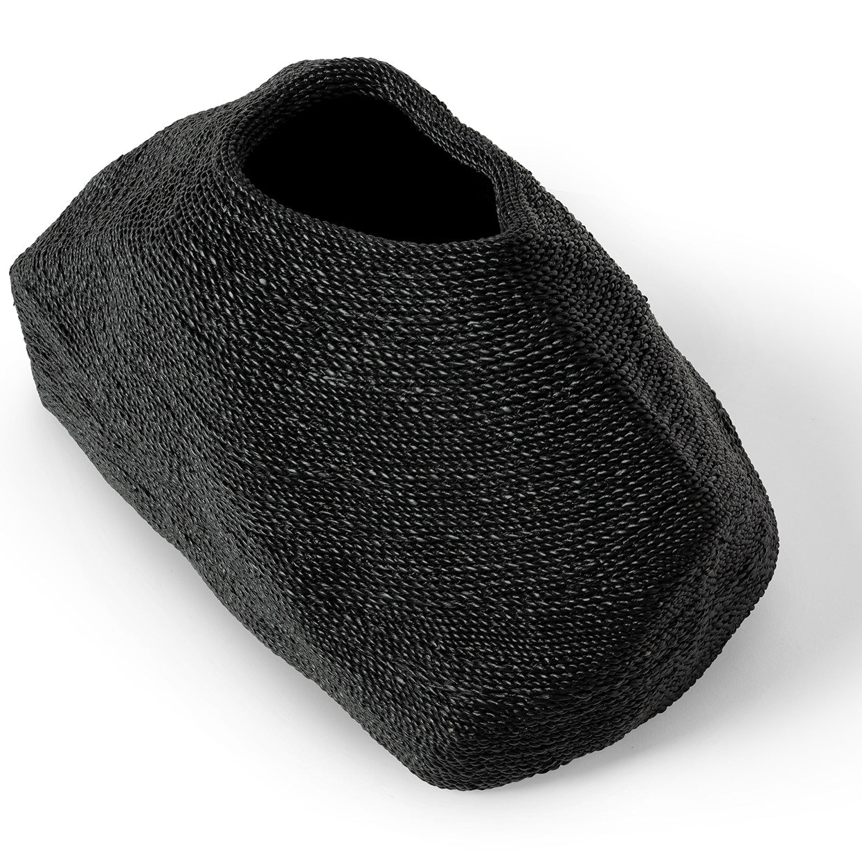 Palecek Home Decor Palecek Jaden Urn, Short, Black