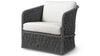 Palecek Furniture I/O ARCTIC 6K / Motor Freight - Rate TBQ Palecek Jenson Outdoor Swivel Lounge Chair, Charcoal