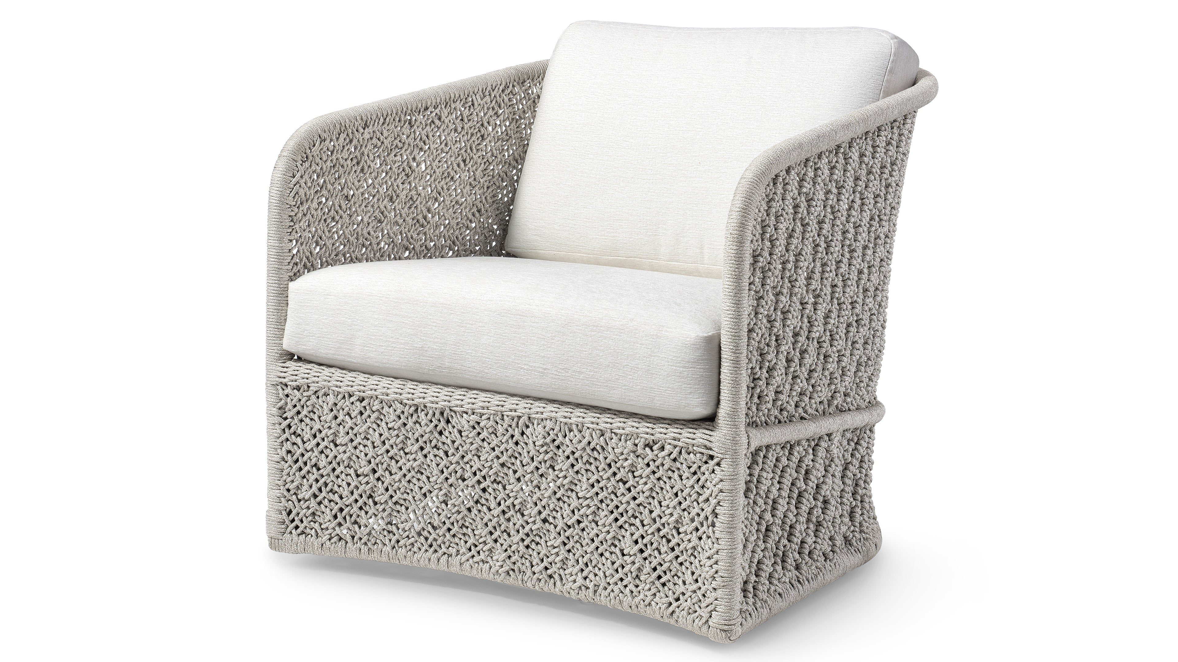 Palecek Furniture I/O ARCTIC 6K / Motor Freight - Rate TBQ Palecek Jenson Outdoor Swivel Lounge Chair, Grey