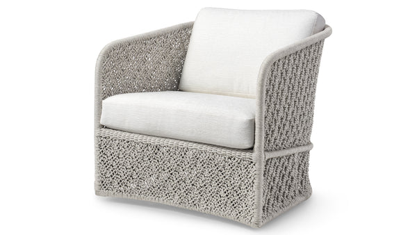 Palecek Furniture I/O ARCTIC 6K / Motor Freight - Rate TBQ Palecek Jenson Outdoor Swivel Lounge Chair, Grey