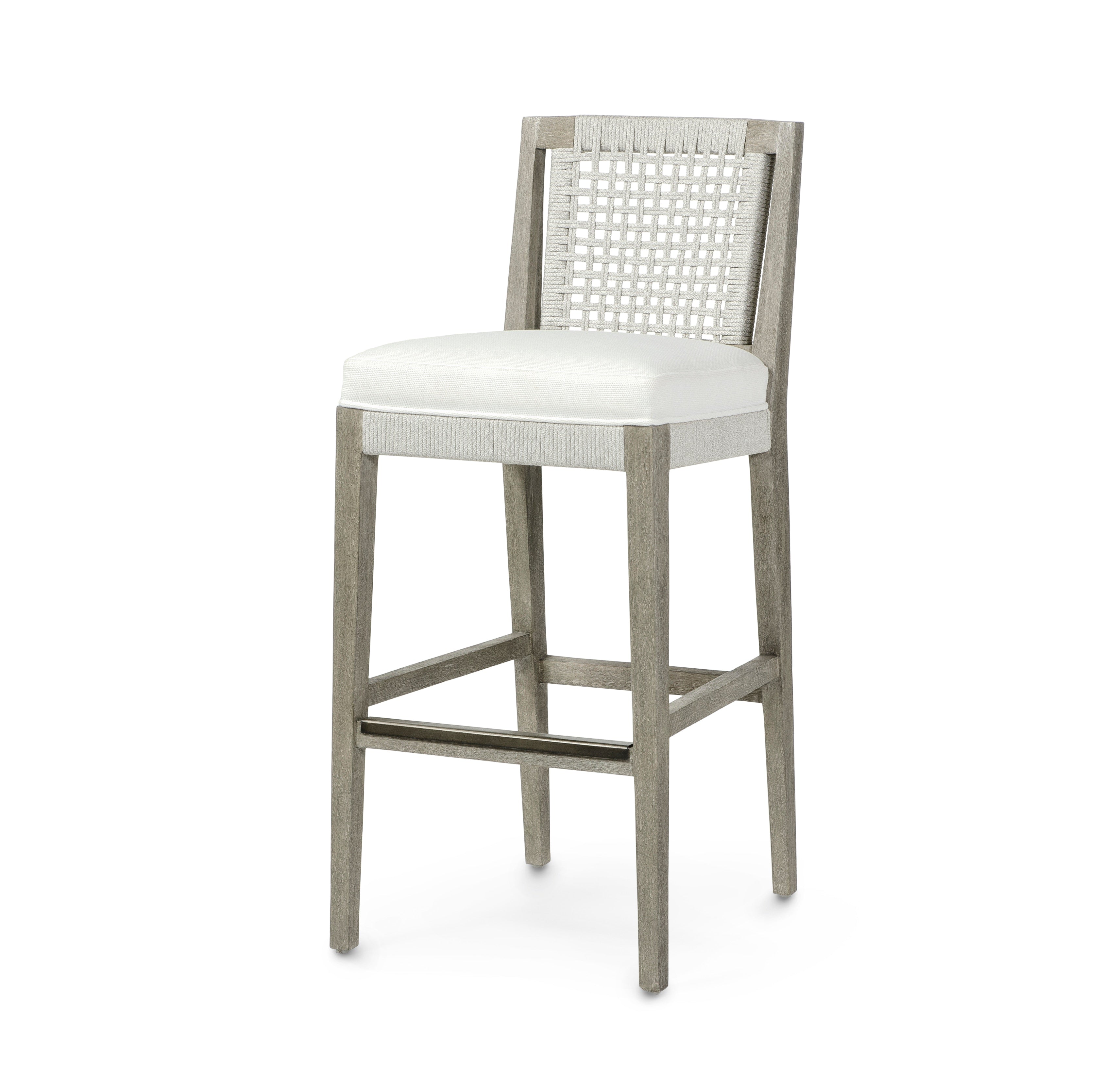 Palecek Furniture I/O BASKET WEAVE 4J / Motor Freight - Rate TBQ Palecek Jerome 30" Barstool