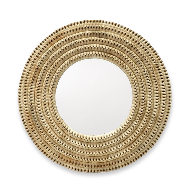 Palecek Lighting Default Title / Motor Freight - Rate TBQ Palecek Kenis Braided Mirror, Natural
