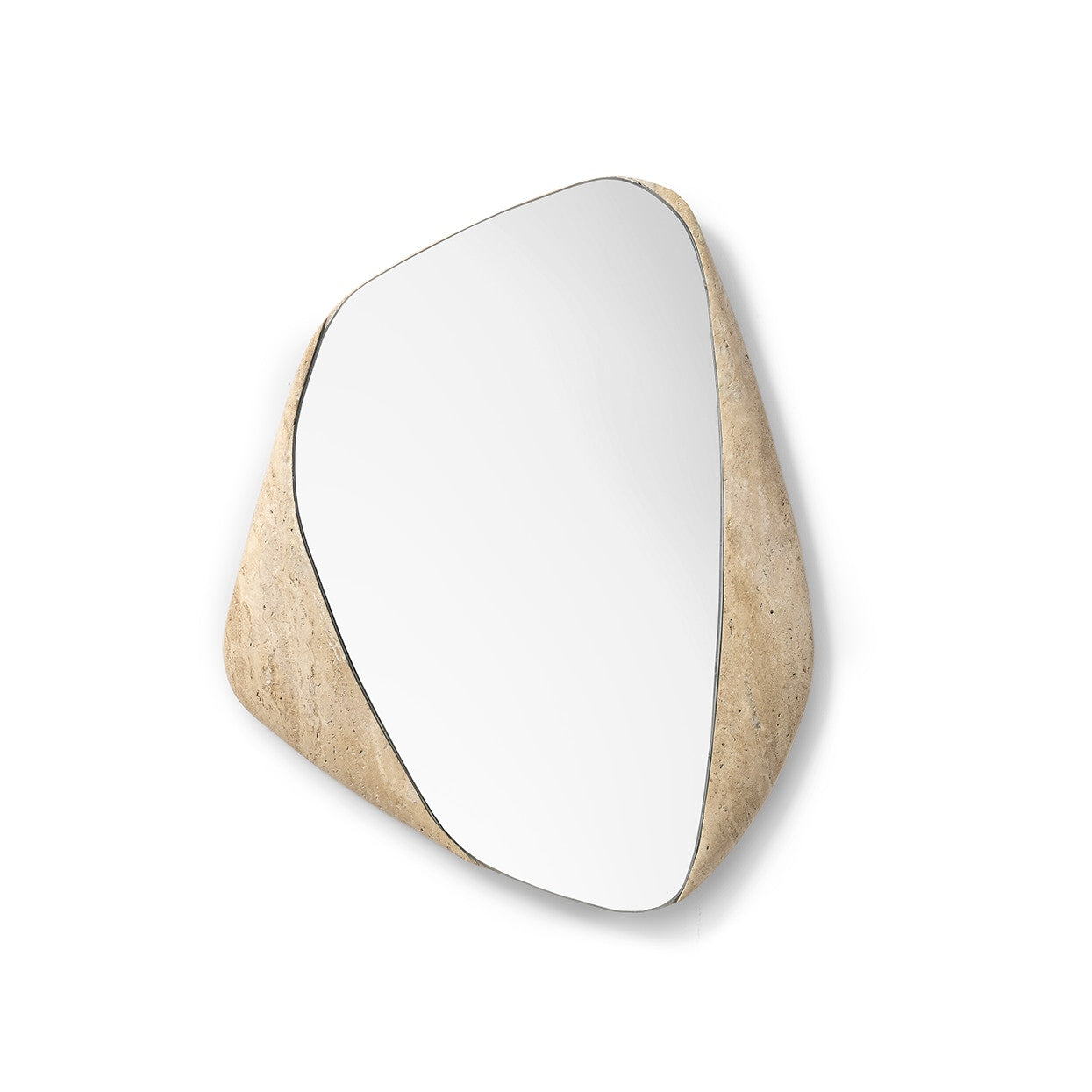 Palecek Lighting Palecek Kira Travertine Mirror, Small