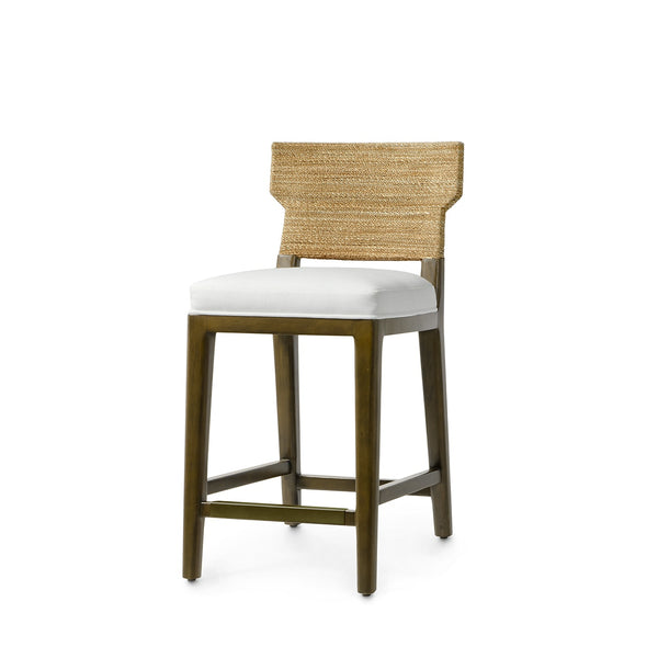 Palecek Furniture I/O BASKET WEAVE 4J / Motor Freight - Rate TBQ Palecek Kirby 24" Counter Stool