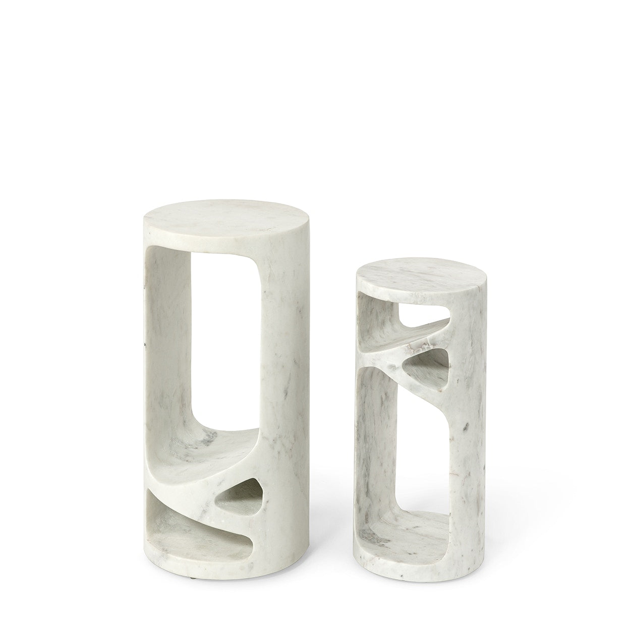 Palecek Furniture Palecek Lena Marble Accent Table, Small