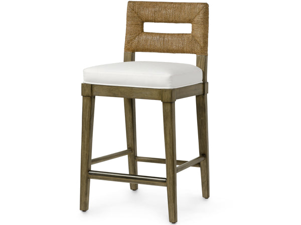 Palecek Furniture I/O BASKET WEAVE 4J Palecek Logan 24" Counter Stool