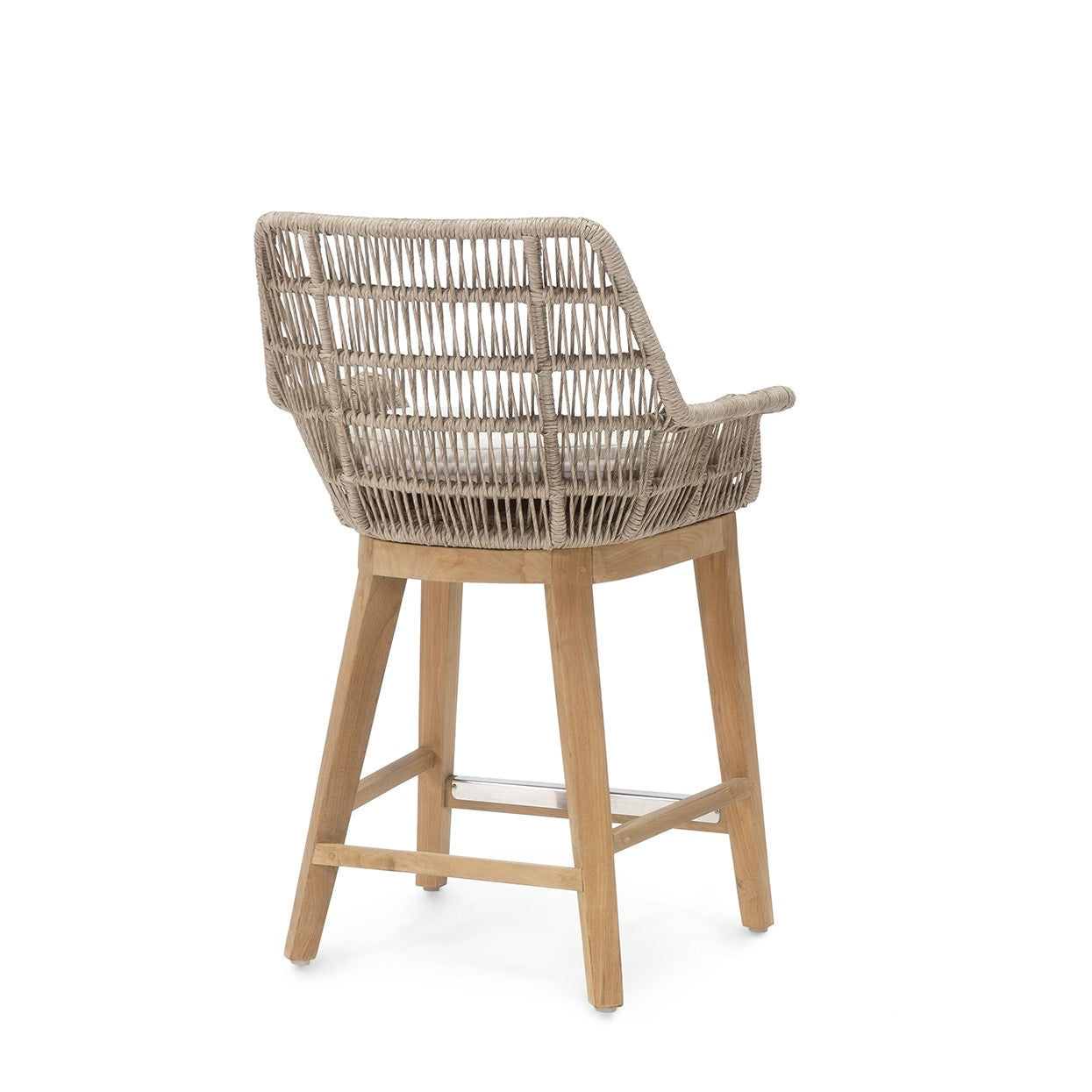Palecek Furniture I/O SAILCLOTH SALT 64 / Motor Freight - Rate TBQ Palecek Loretta Outdoor 24" Counter Stool