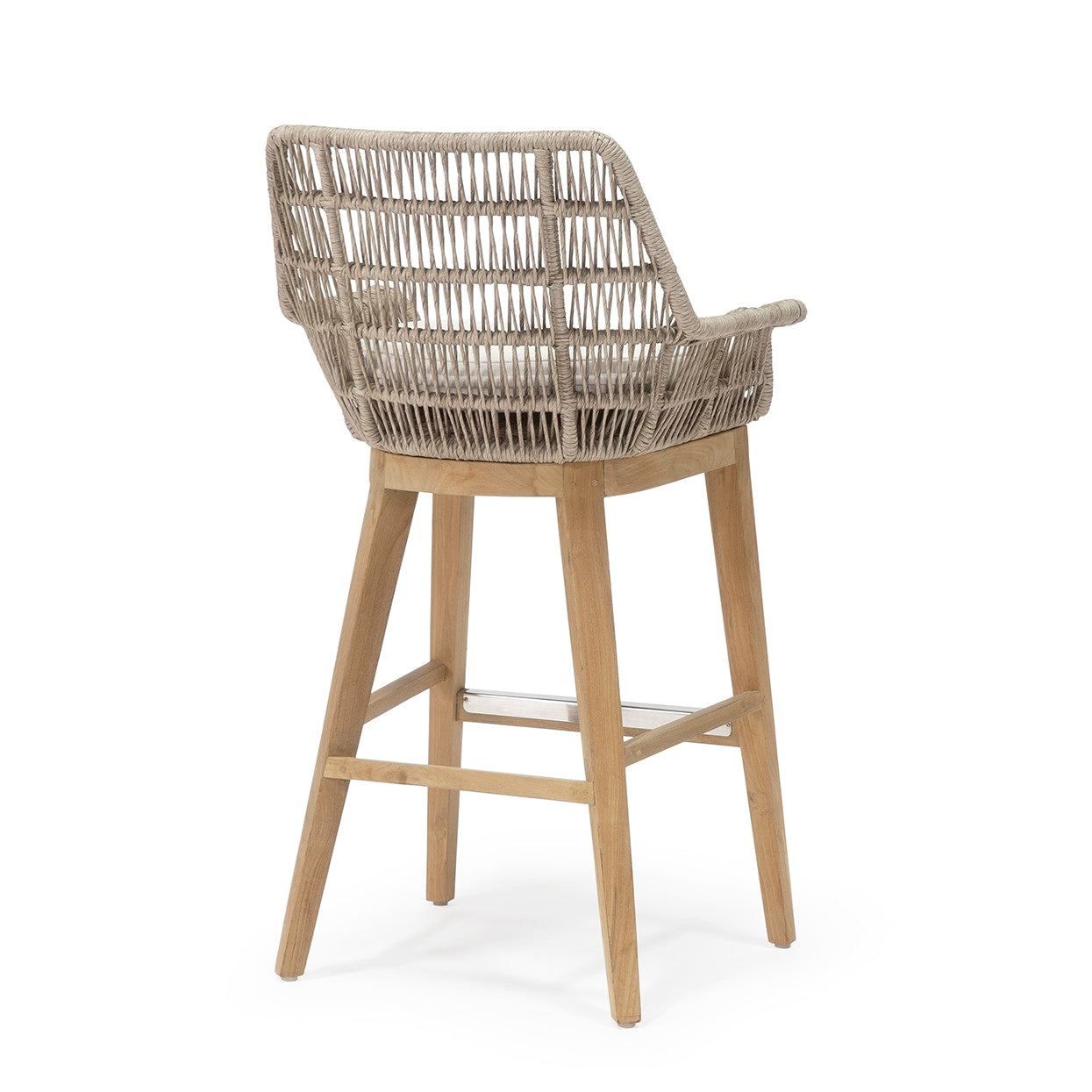 Palecek Furniture I/O SAILCLOTH SALT 64 / Motor Freight - Rate TBQ Palecek Loretta Outdoor 30" Barstool
