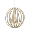 Palecek Lighting Default Title / Motor Freight - Rate TBQ Palecek Madera Coco Chandelier, White