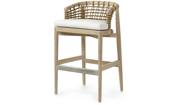 Palecek Furniture I/O BASKET WEAVE 4J / Motor Freight - Rate TBQ Palecek Melrose 30" Barstool