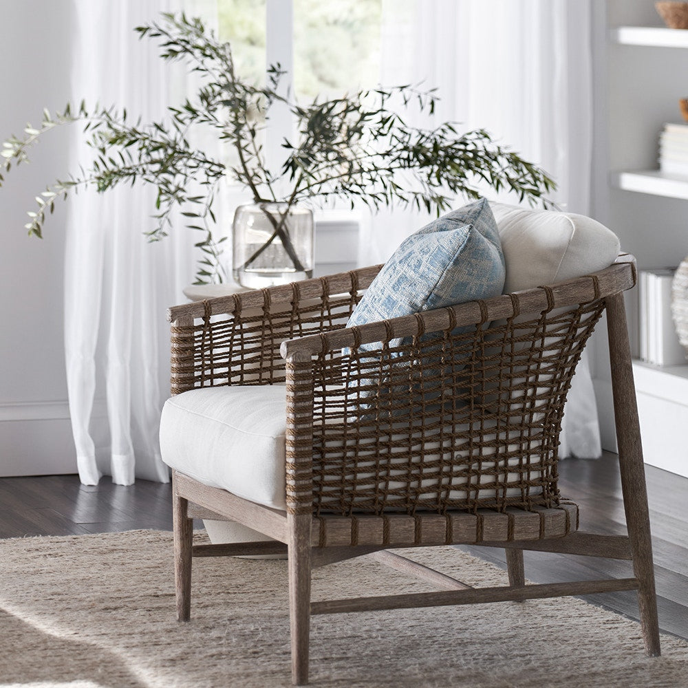 Palecek Furniture I/O BASKET WEAVE 4J / Motor Freight - Rate TBQ Palecek Melrose Arm Chair