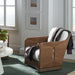 Palecek Furniture I/O OYSTER CHENILLE 4K / Motor Freight - Rate TBQ Palecek Mesa Swivel Lounge Chair, Natural