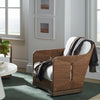 Palecek Furniture I/O OYSTER CHENILLE 4K / Motor Freight - Rate TBQ Palecek Mesa Swivel Lounge Chair, Natural