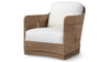 Palecek Furniture I/O OYSTER CHENILLE 4K / Motor Freight - Rate TBQ Palecek Mesa Swivel Lounge Chair, Natural