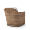Palecek Furniture I/O OYSTER CHENILLE 4K / Motor Freight - Rate TBQ Palecek Mesa Swivel Lounge Chair, Natural