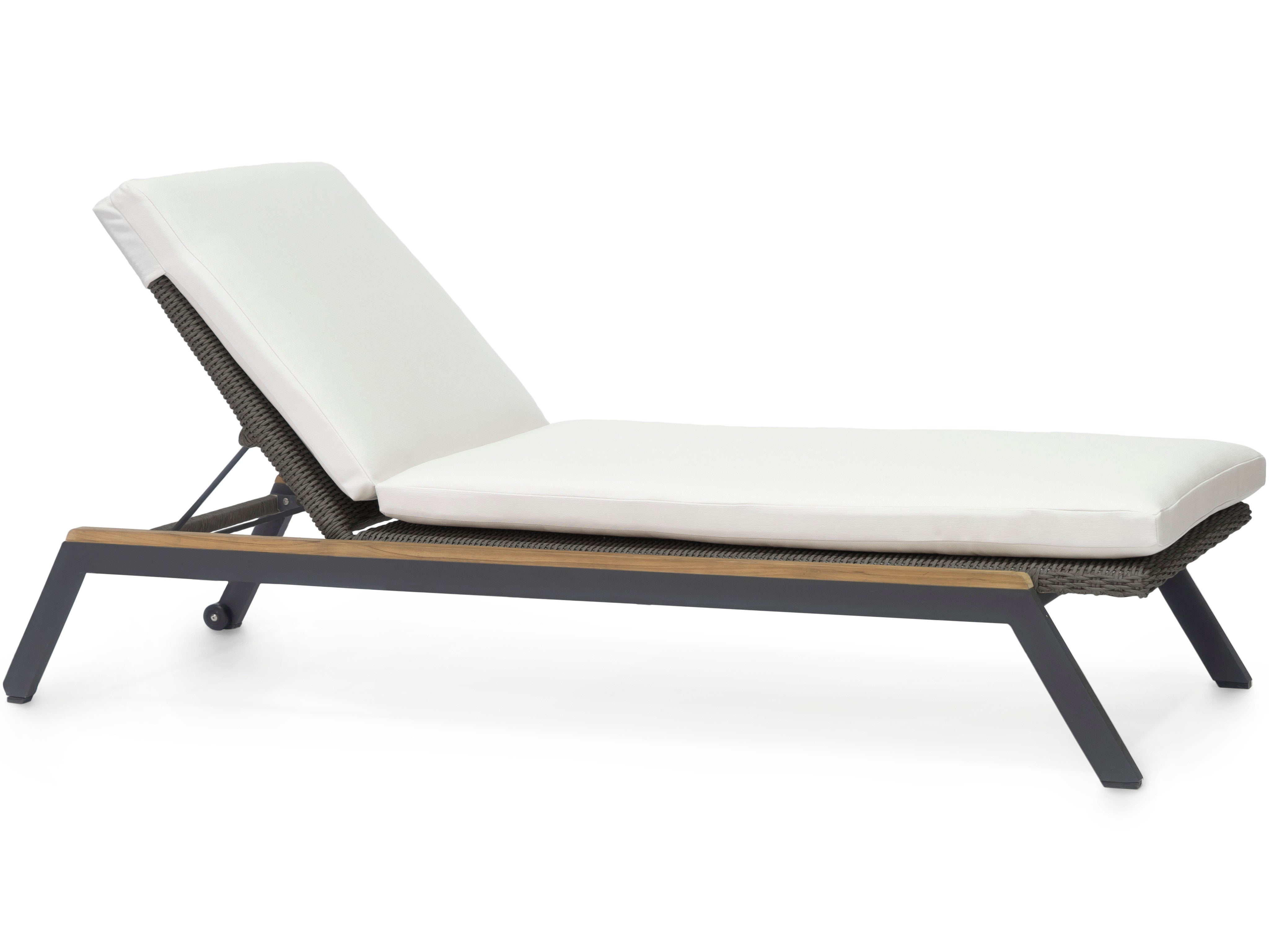 Palecek Furniture I/O SAILCLOTH SALT 64 / Motor Freight - Rate TBQ Palecek Milazzo Outdoor Chaise Lounge