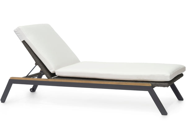 Palecek Furniture I/O SAILCLOTH SALT 64 / Motor Freight - Rate TBQ Palecek Milazzo Outdoor Chaise Lounge