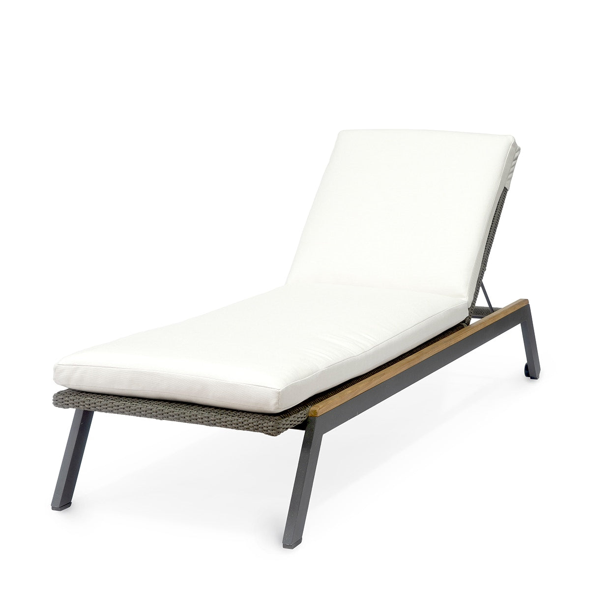 Palecek Furniture I/O SAILCLOTH SALT 64 / Motor Freight - Rate TBQ Palecek Milazzo Outdoor Chaise Lounge