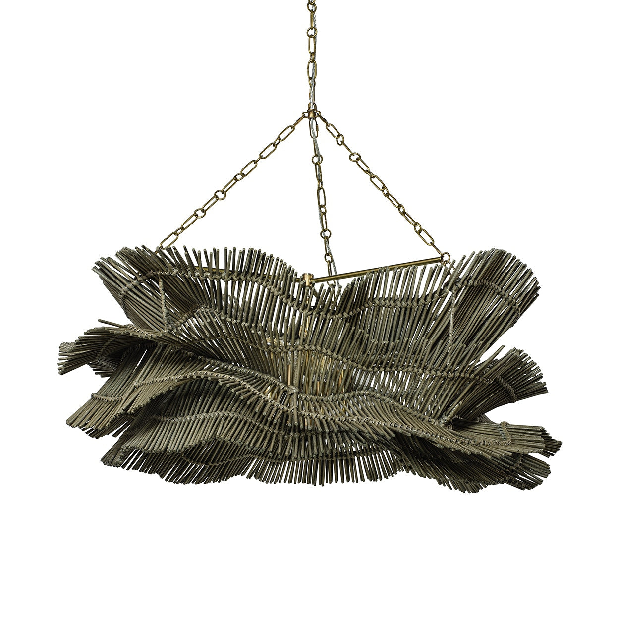 Palecek Lighting Default Title / Motor Freight - Rate TBQ Palecek Miramar Chandelier, Grey