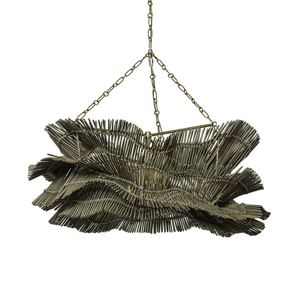 Palecek Lighting Default Title / Motor Freight - Rate TBQ Palecek Miramar Chandelier, Grey