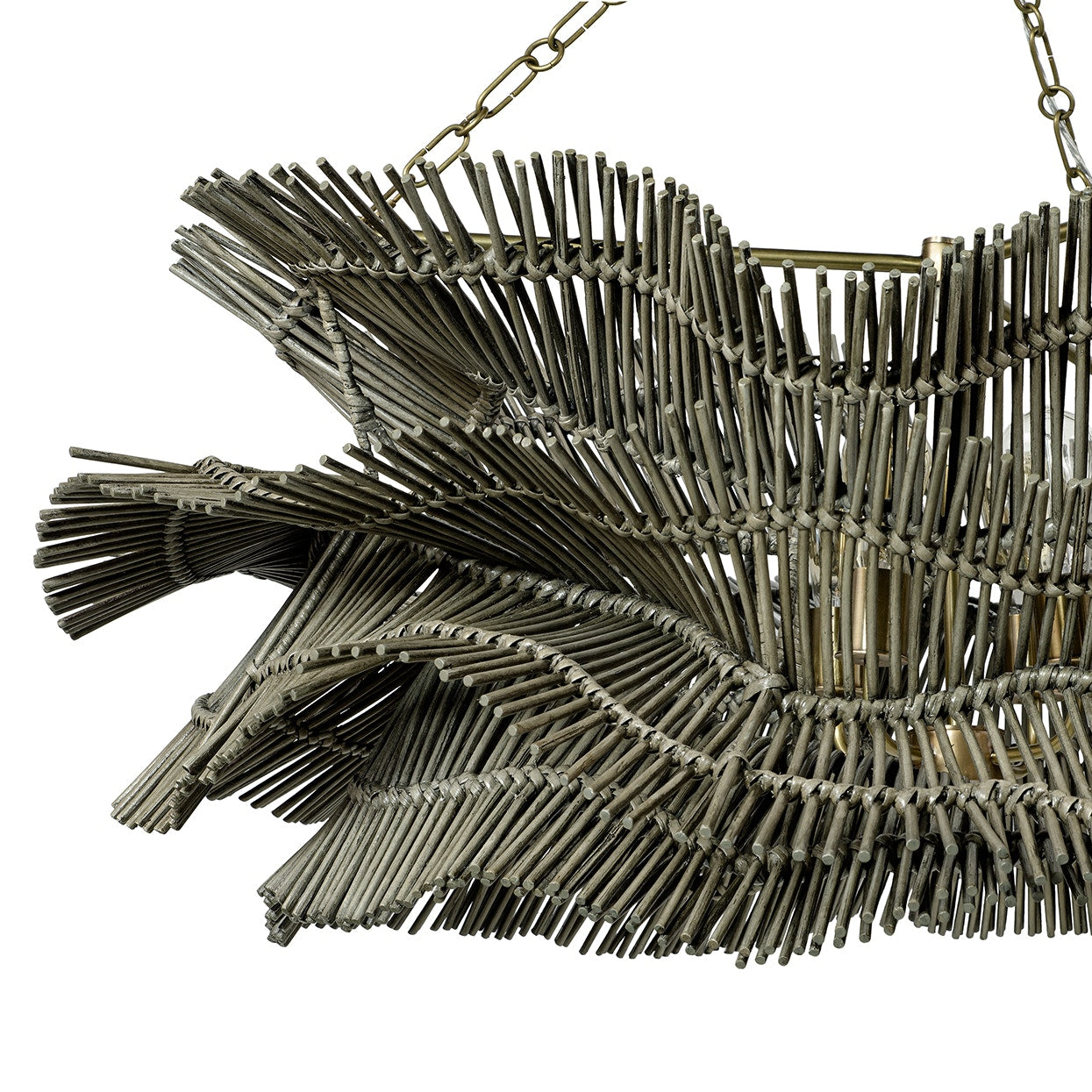 Palecek Lighting Default Title / Motor Freight - Rate TBQ Palecek Miramar Chandelier, Grey