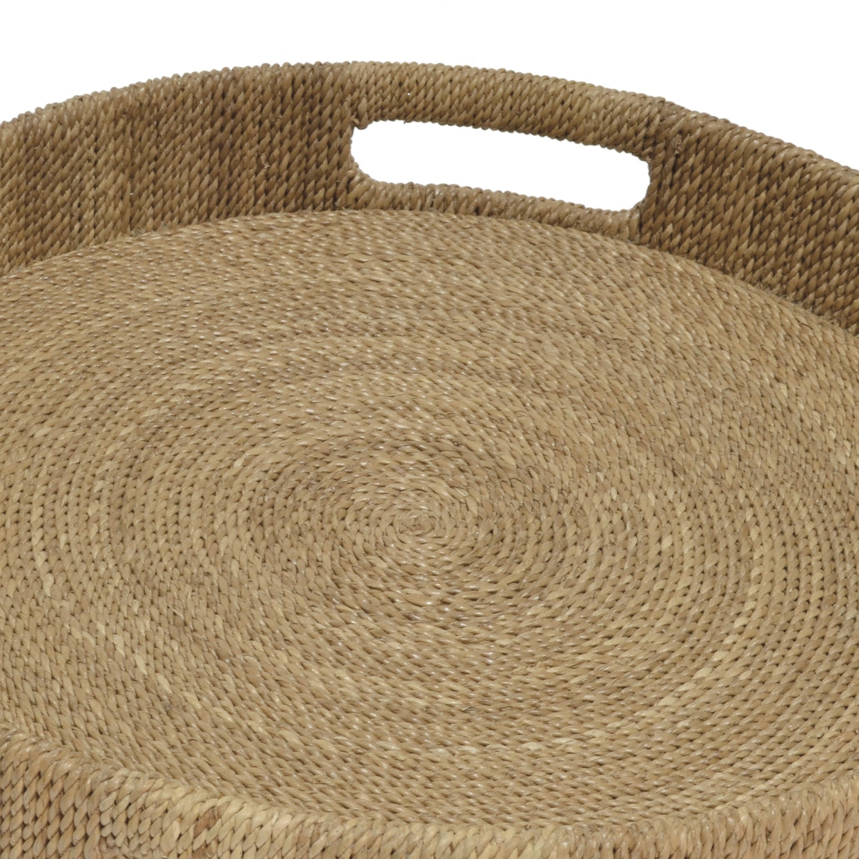 Palecek Home Decor Palecek Monarch Round Tray Small, Natural