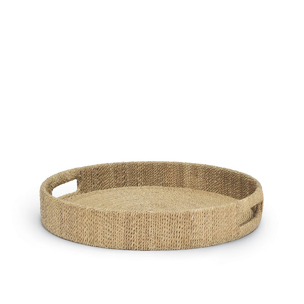 Palecek Home Decor Palecek Monarch Round Tray Small, Natural
