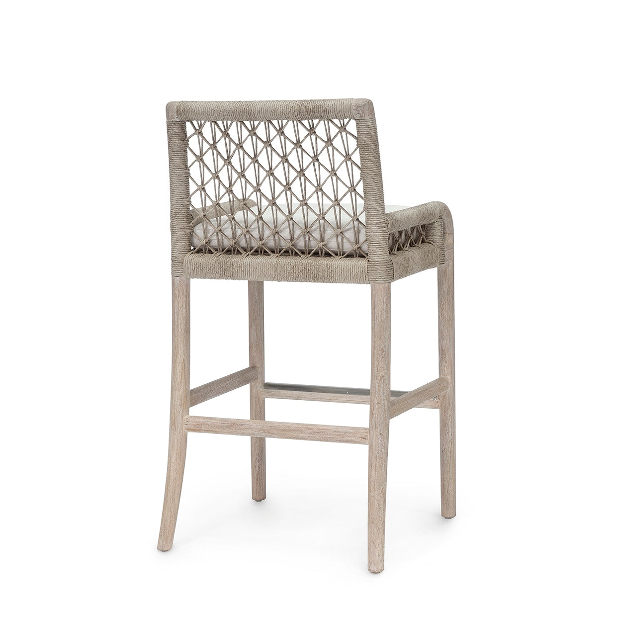 Palecek Furniture I/O SAILCLOTH SALT 64 / Motor Freight - Rate TBQ Palecek Montecito Outdoor 30" Barstool