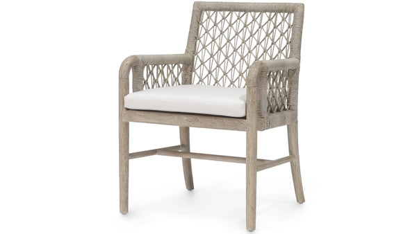 Palecek Furniture I/O SAILCLOTH SALT 64 / Motor Freight - Rate TBQ Palecek Montecito Outdoor Arm Chair