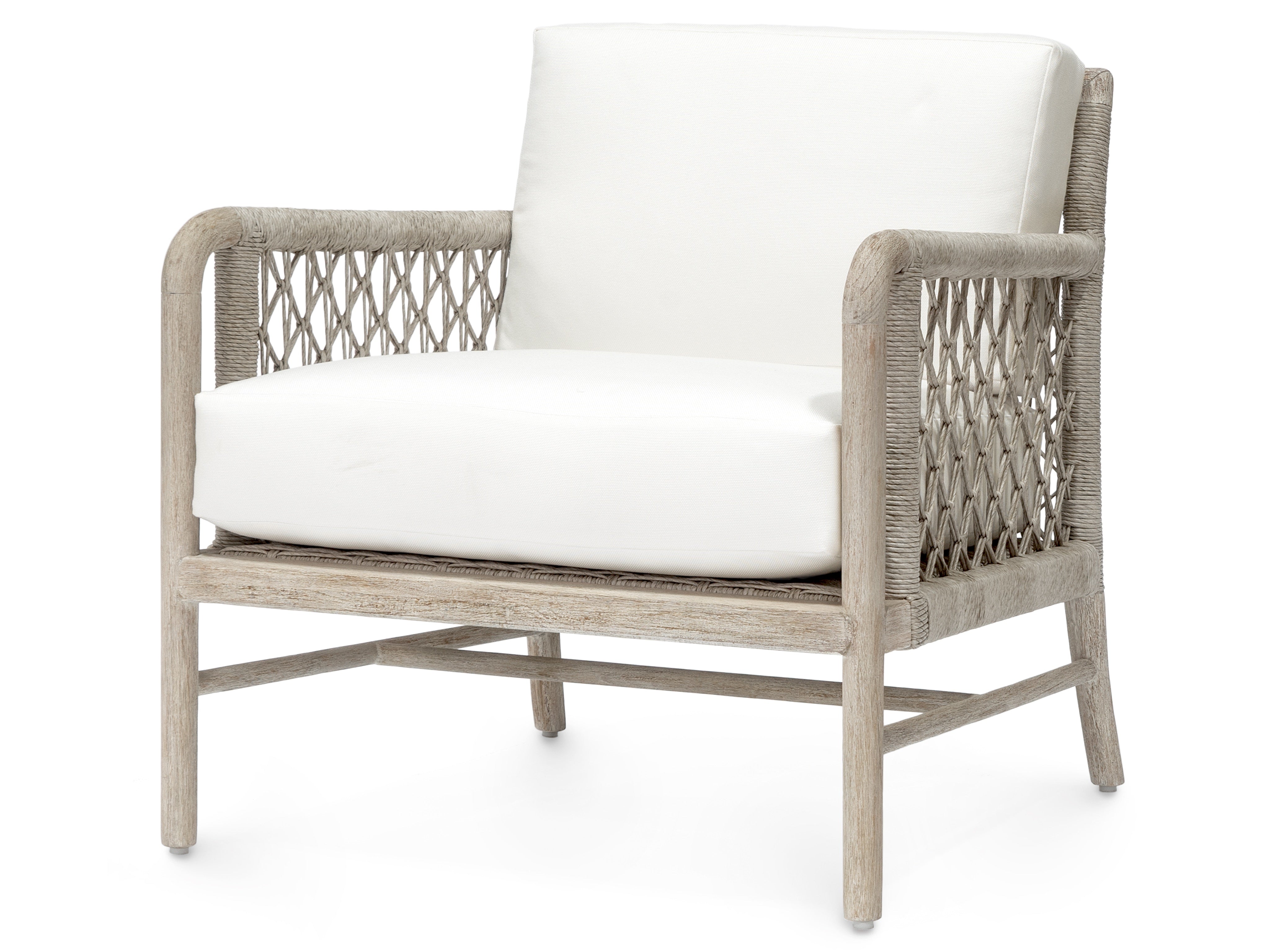 Palecek Furniture I/O SAILCLOTH SALT 64 / Motor Freight - Rate TBQ Palecek Montecito Outdoor Lounge Chair