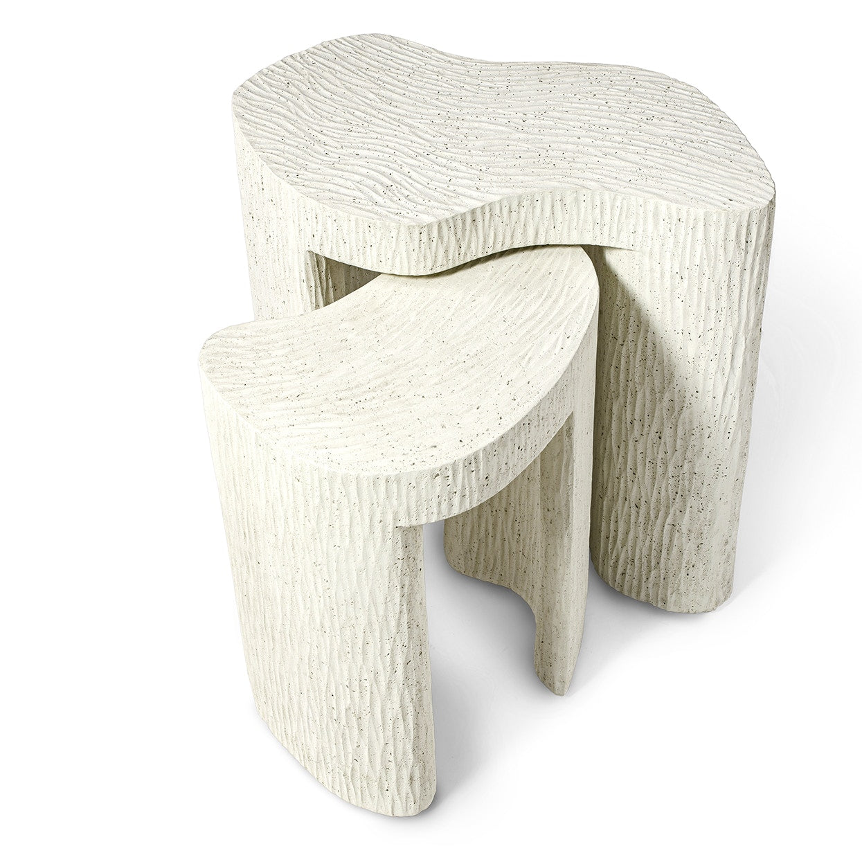 Palecek Furniture Default Title / Motor Freight - Rate TBQ Palecek Nadia Outdoor Side Tables Set Of 2
