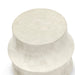 Palecek Furniture Palecek Nali Stone Outdoor Stool White