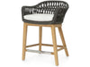 Palecek Furniture I/O SAILCLOTH SALT 64 / Motor Freight - Rate TBQ Palecek Napoli Outdoor 24" Counter Stool