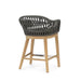 Palecek Furniture I/O SAILCLOTH SALT 64 / Motor Freight - Rate TBQ Palecek Napoli Outdoor 24" Counter Stool