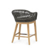 Palecek Furniture I/O SAILCLOTH SALT 64 / Motor Freight - Rate TBQ Palecek Napoli Outdoor 24" Counter Stool