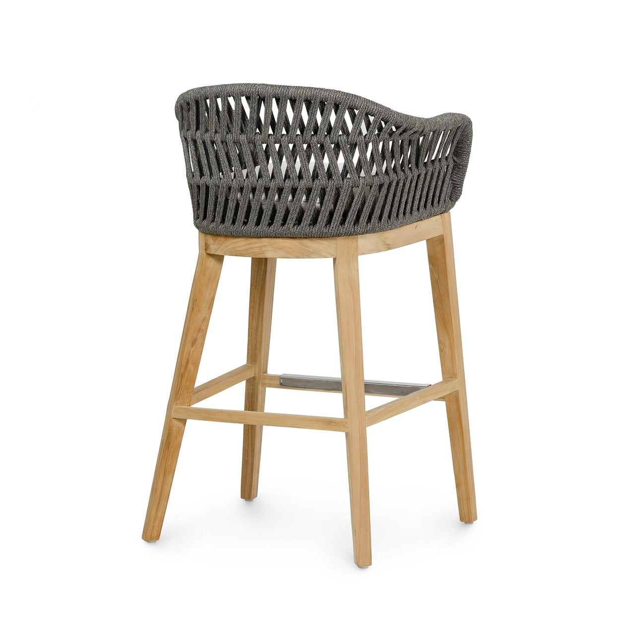 Palecek Furniture I/O SAILCLOTH SALT 64 / Motor Freight - Rate TBQ Palecek Napoli Outdoor 30" Barstool
