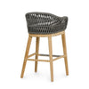 Palecek Furniture I/O SAILCLOTH SALT 64 / Motor Freight - Rate TBQ Palecek Napoli Outdoor 30" Barstool