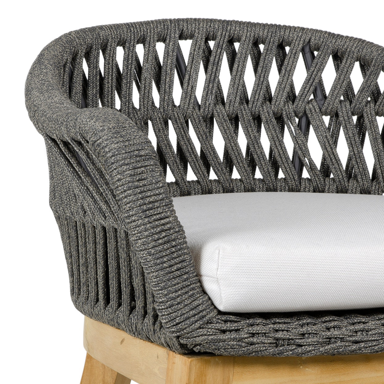 Palecek Furniture I/O SAILCLOTH SALT 64 / Motor Freight - Rate TBQ Palecek Napoli Outdoor 30" Barstool