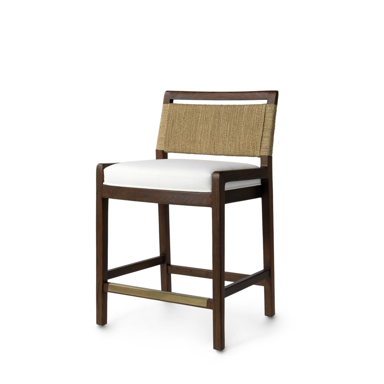 Palecek Furniture I/O BASKET WEAVE 4J / Motor Freight - Rate TBQ Palecek Neil 24" Counter Stool