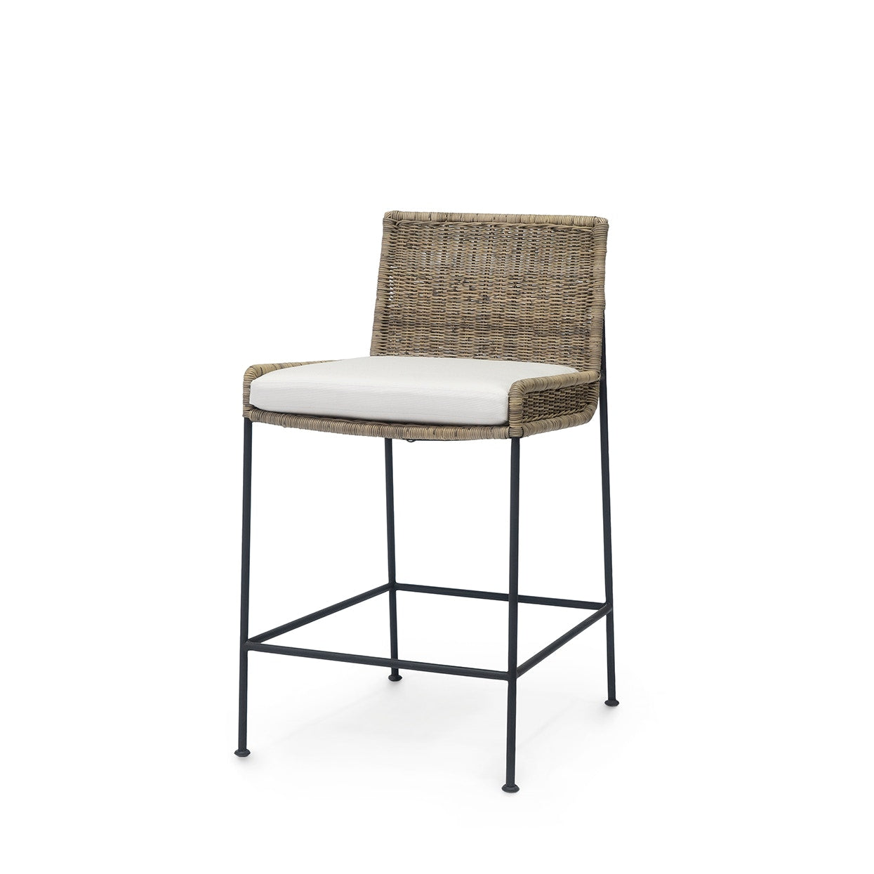 Palecek Furniture I/O SAILCLOTH SALT 64 / Motor Freight - Rate TBQ Palecek Nora 24" Counter Stool