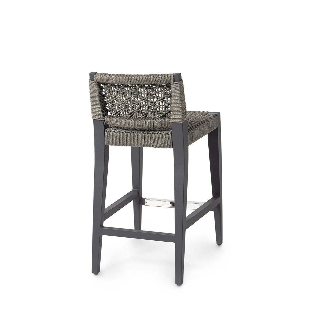Palecek Furniture Default Title / Motor Freight - Rate TBQ Palecek Oliver Outdoor 24" Counter Stool, Charcoal