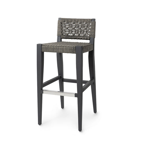 Palecek Furniture Default Title / Motor Freight - Rate TBQ Palecek Oliver Outdoor 30"Barstool, Charcoal